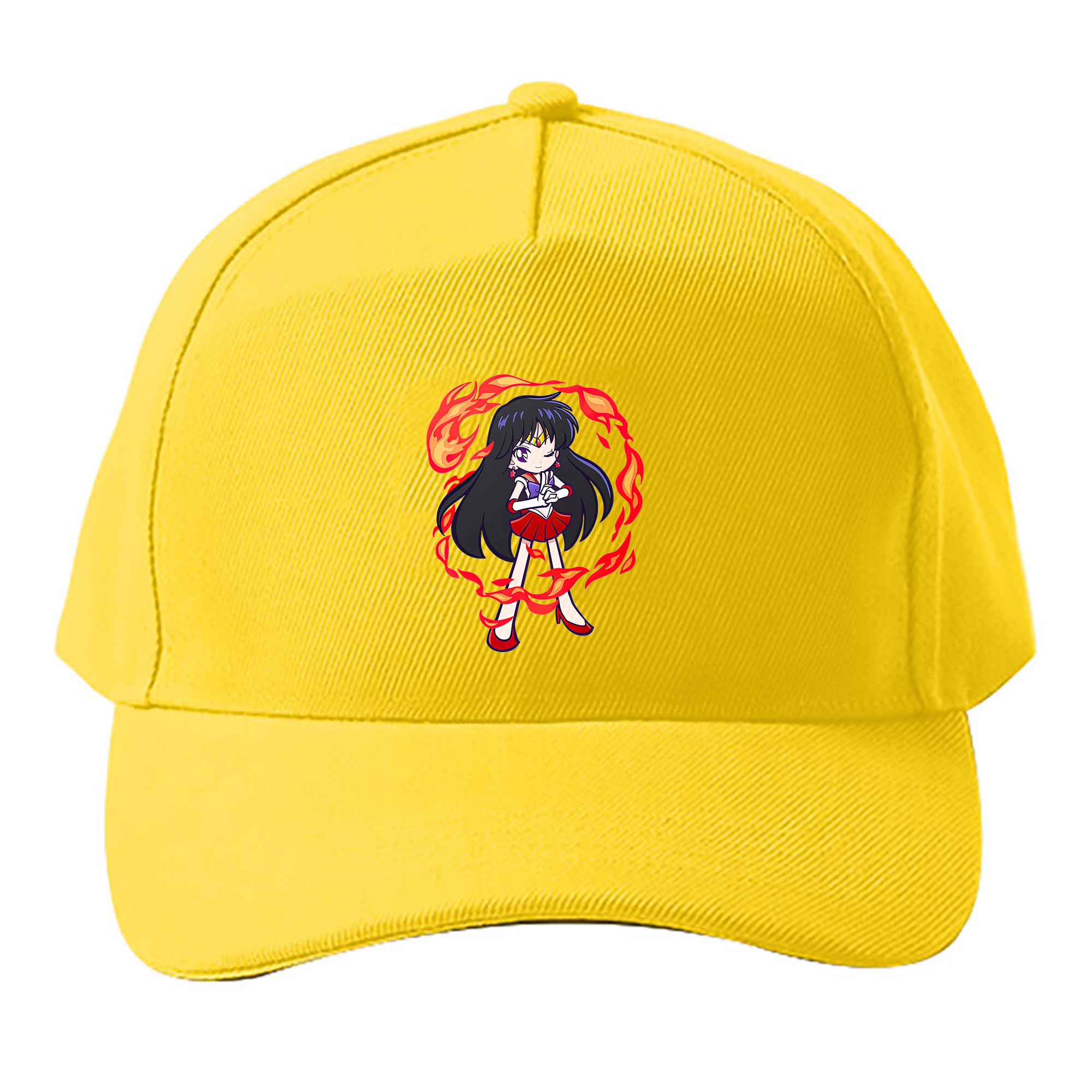 （画像用） 美少女戦士セーラームーン 火野レイ ひの レイ Sailor Moon Hino Rei （セーラーマーズ,Sailor Mars） ベースボールキャップ 綿100％ 男女兼用 帽子 スポーツ